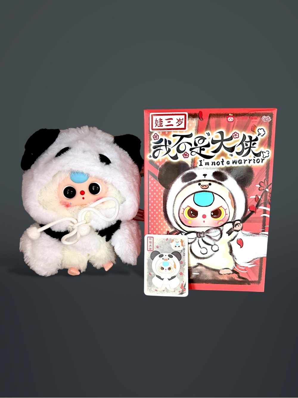 Baby Three I'm Not A Warrior Plush pendant - Panda Confirmed